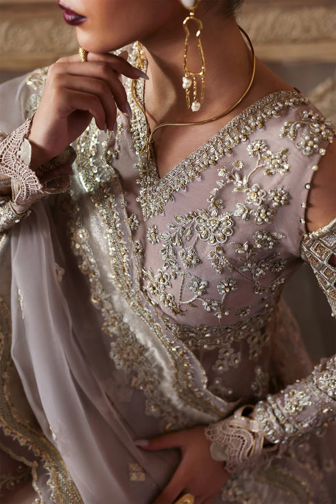 Zarposh Embroidered Organza Suit Nure