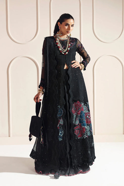 Alizeh Embroidered Chiffon Sari AF-BCH-2206-MEERAB