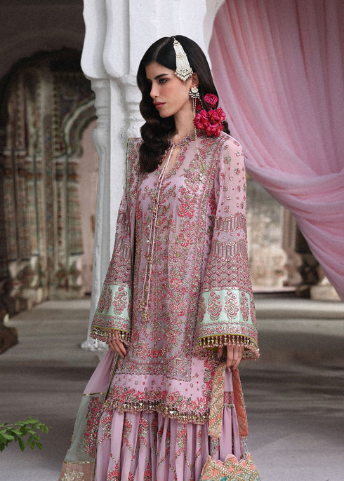Hussain Rehar Embroidered Chiffon Suit Nain Rukhsaar