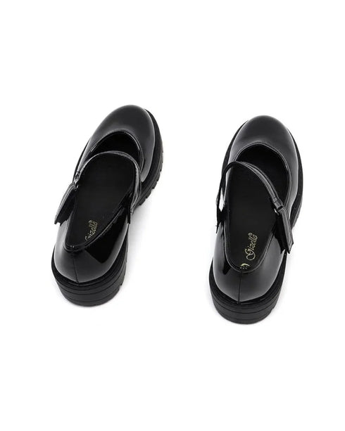 Girls Back to School Black Mary Jane Shoes