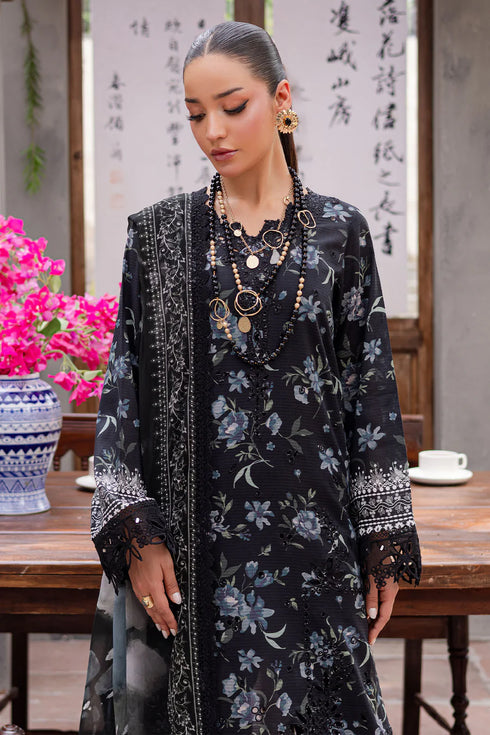 Nureh Embroidered Lawn 3 Piece suit BL-11