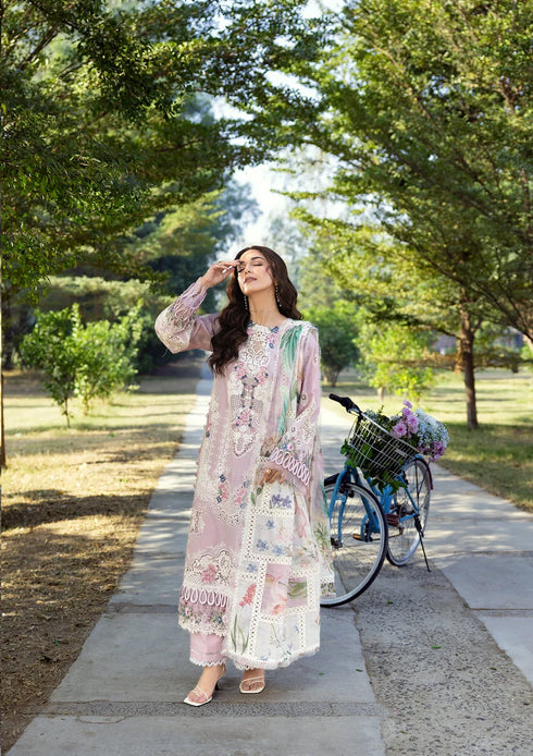 Elaf Embroiderd Lawn Suit ELY-1A MAISON PINK