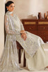 Farasha Embroidered Chiffon Suit Crystal Dew