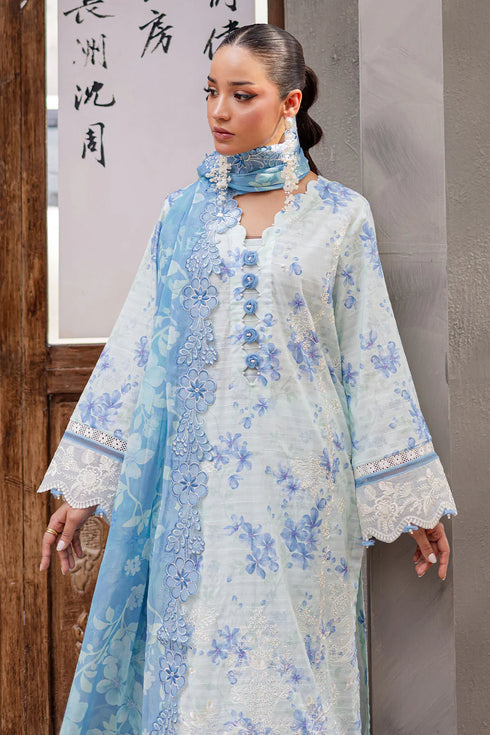 Nureh Embroidered Lawn 3 Piece suit BL-09