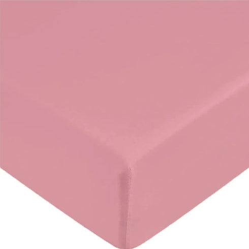 Pink Deep Fitted Microfiber Sheets 40cm, Shrinkage & Fade Resistant