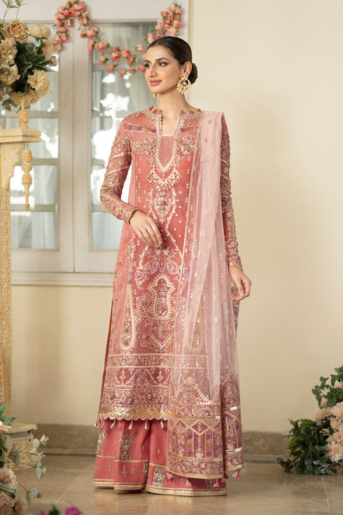 Qalamkar Embroidered Organza Suit DN-05