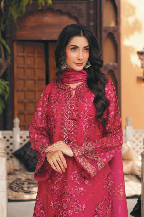 Munira Embroidered Lawn Suit MSL157- Pakistani Lawn Suits