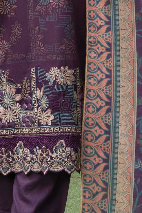 Soni Embroidered Dhanak 3 Piece Suit SD-16