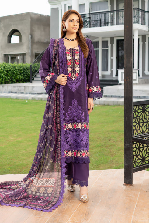 Munira Designer Embroidered Cotton Chikankari Suit MSL143