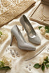 Silver Glitter Heel 014