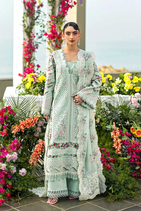 Akbar Aslam Embroidered Lawn Suit Merlina