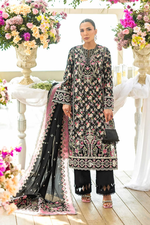 Akbar Aslam Embroidered Lawn Suit Midnora