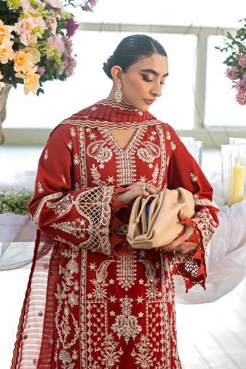 Akbar Aslam Embroidered Lawn Suit Crimelle