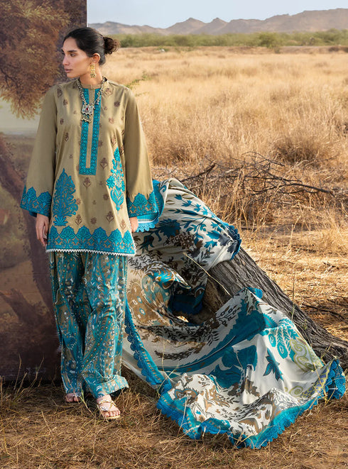 Zainab Chotani Embroidered Jacquard Suit Saphira 11