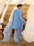 Zainab Chotani Embroidered Jacquard Suit Azule 05
