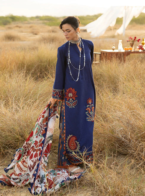 Zainab Chotani Embroidered Jacquard Suit Elara 06