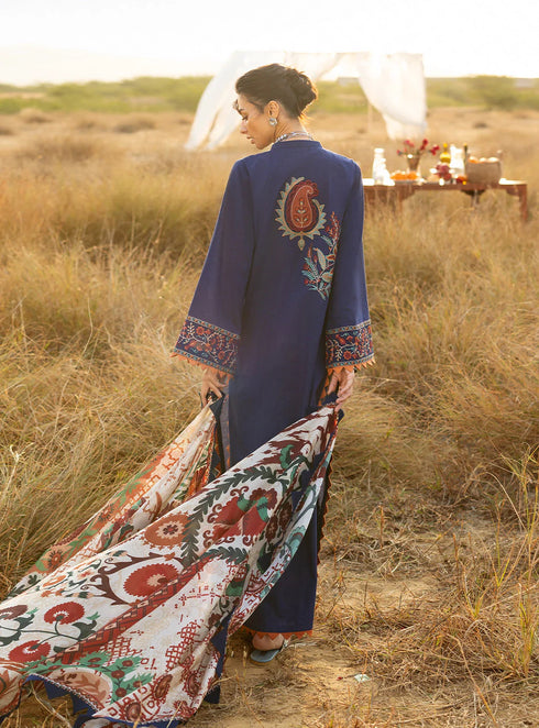 Zainab Chotani Embroidered Jacquard Suit Elara 06