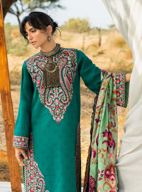 Zainab Chotani Embroidered Jacquard Suit Mehri 02