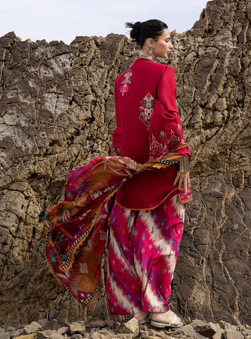 Zainab Chotani Embroidered Jacquard Suit Zamira 07