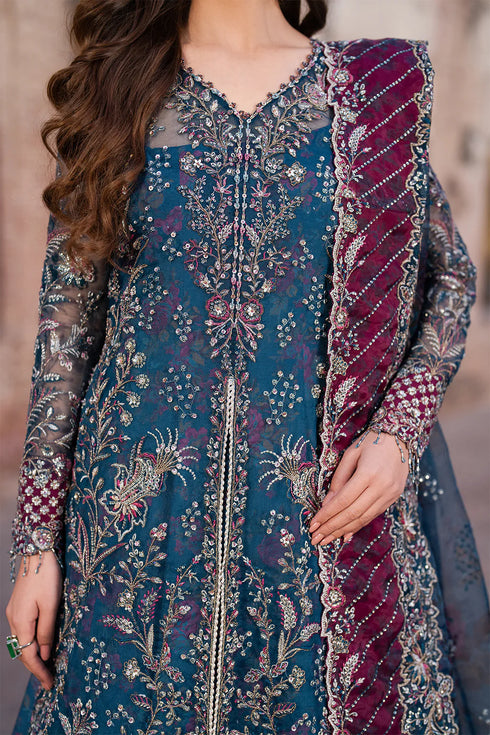 Iznik Embroidered Chiffon 3 Piece Suit ILC-03