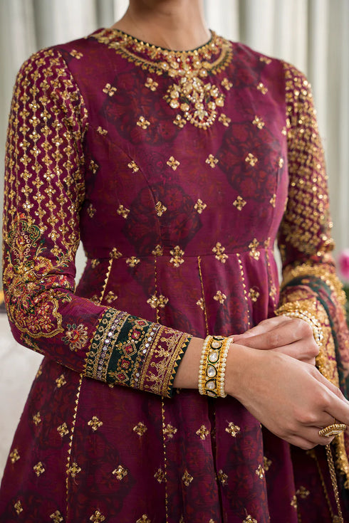 Baroque Embroidered Chiffon 3 Piece Suit CH12-03
