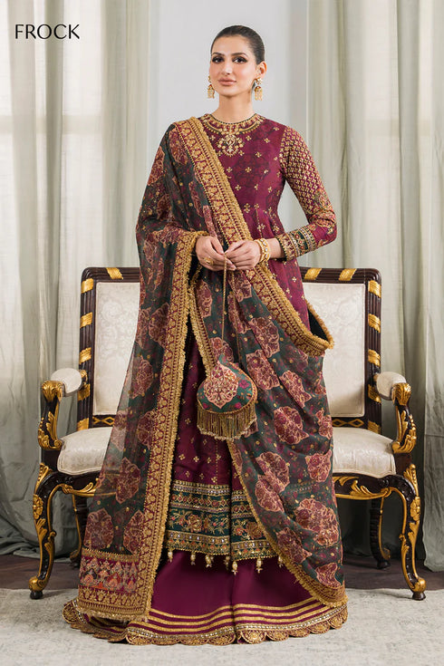 Baroque Embroidered Chiffon 3 Piece Suit CH12-03