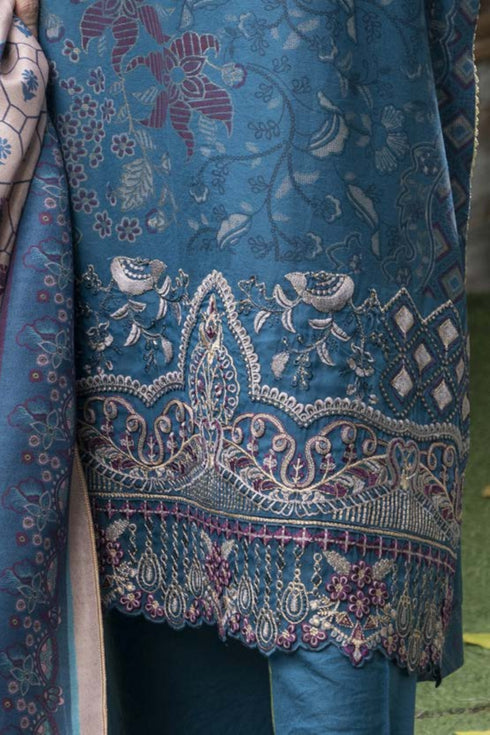 Soni Embroidered Dhanak 3 Piece Suit SD-17