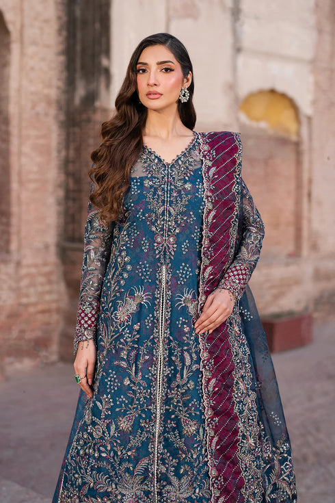 Iznik Embroidered Chiffon 3 Piece Suit ILC-03