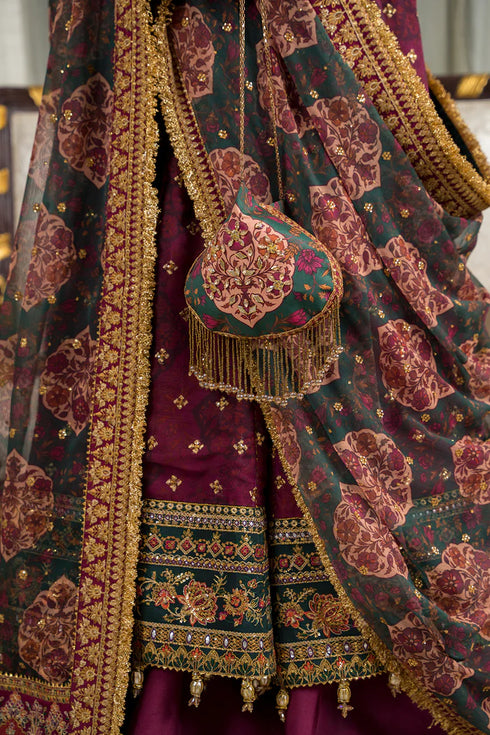 Baroque Embroidered Chiffon 3 Piece Suit CH12-03