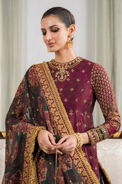 Baroque Embroidered Chiffon 3 Piece Suit CH12-03