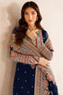 Farasha Embroidered Chiffon Suit Navy Lux