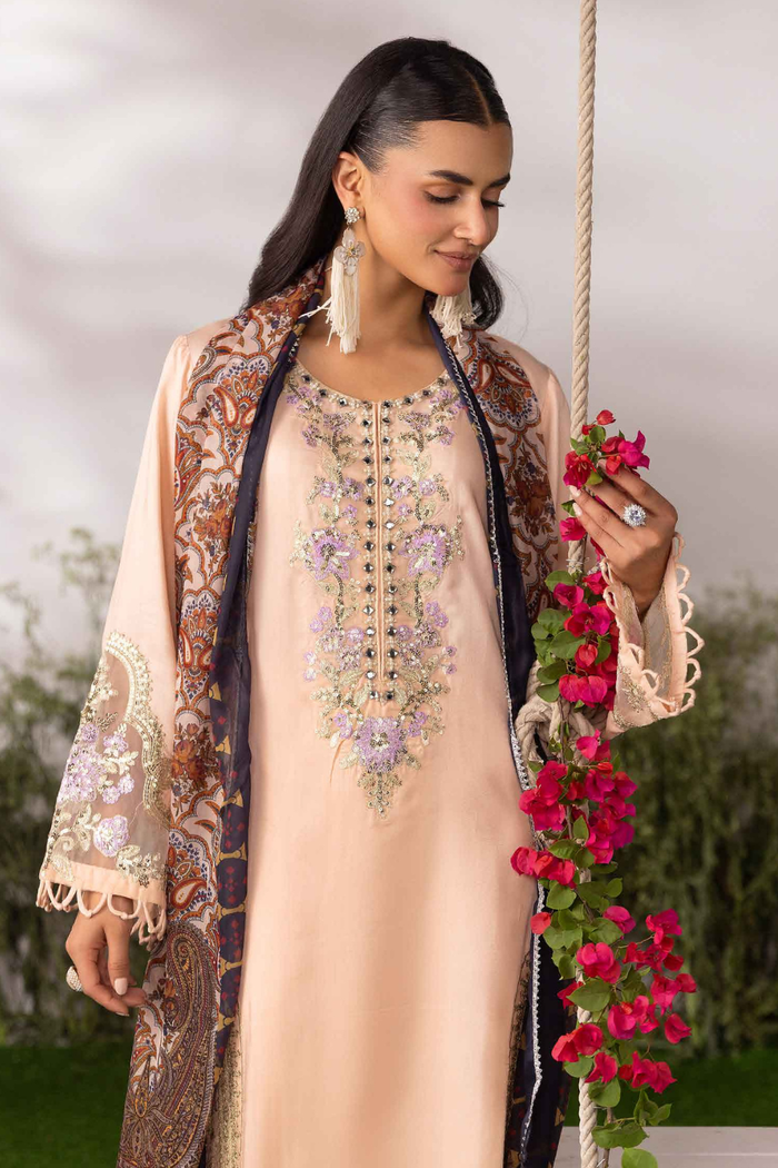 Simrans Embroidered Viscose 3PC Suit SM-22