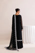 Farasha Embroidered Chiffon Suit Dark Mirage