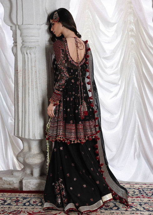 Hussain Rehar Embroidered Chiffon Suit Siyara