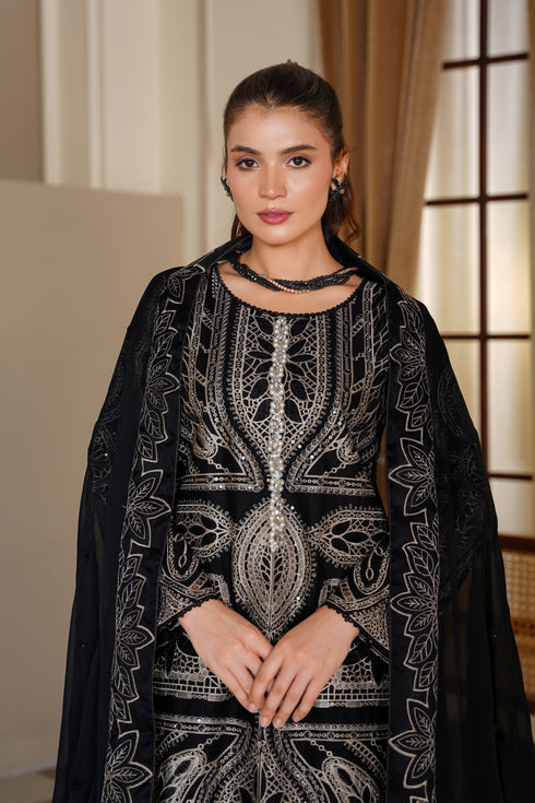 Attire Designer Embroidered Cotton Lawn 3PC Suit AD-31