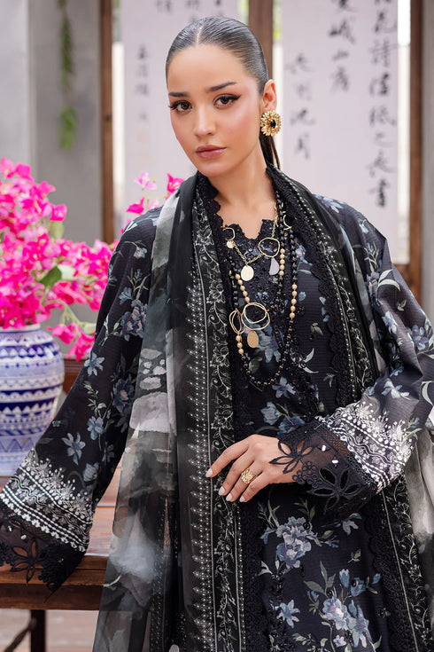 Nureh Embroidered Lawn 3 Piece suit BL-11