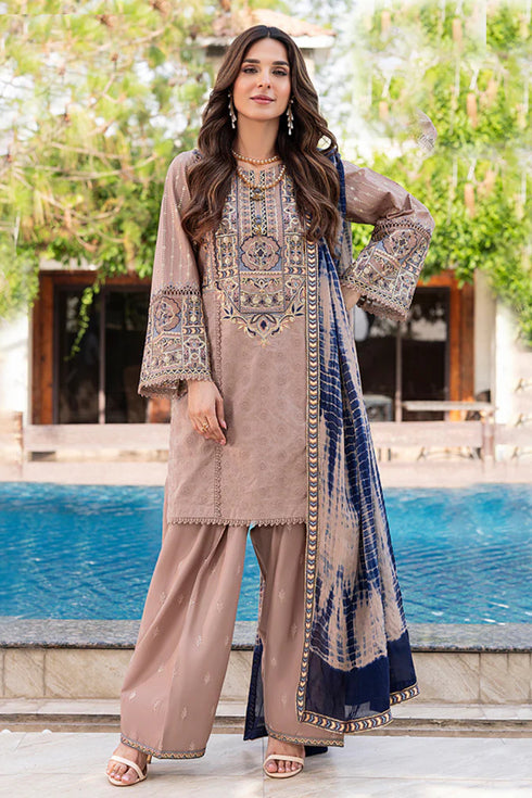 Zahra Rubab Embroidered Cotton Suit ZR-2532 | ROSE