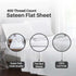 400 Thread Count 100% Egyptian Cotton Flat Bed Sheets - White