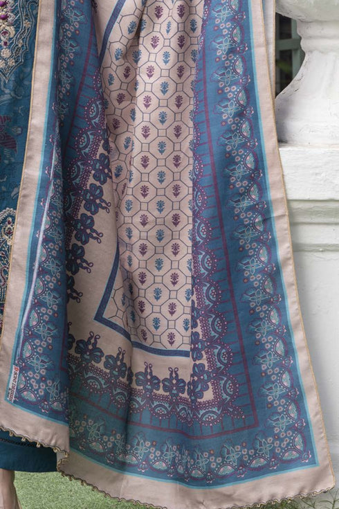 Soni Embroidered Dhanak 3 Piece Suit SD-17