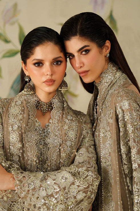 Baroque Embroidered Chiffon Suit CH14-08