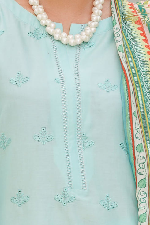 Dynia's By Bin Saeed Embroidered Chickenkari Lawn Suit BS-107