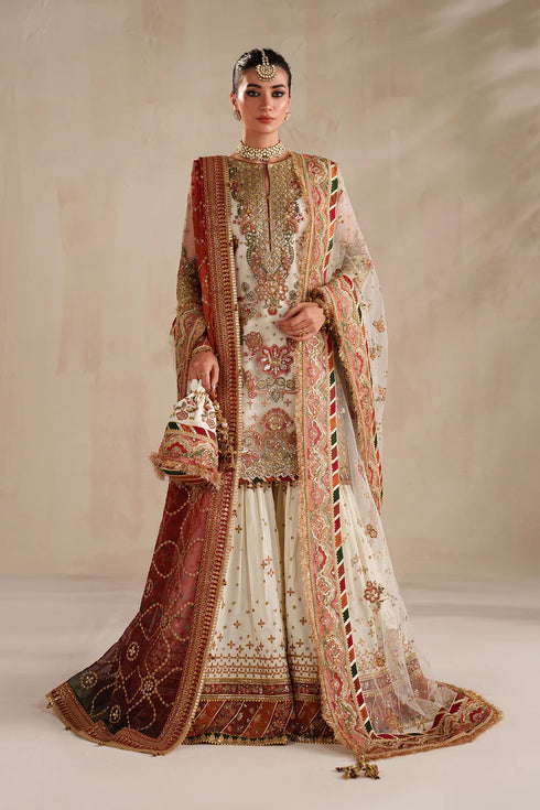 Baroque Embroidered Net Suit UF-4368