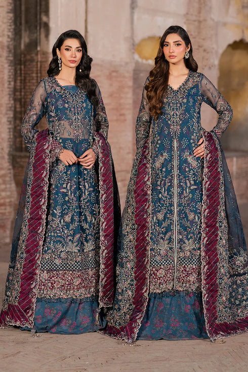 Iznik Embroidered Chiffon 3 Piece Suit ILC-03