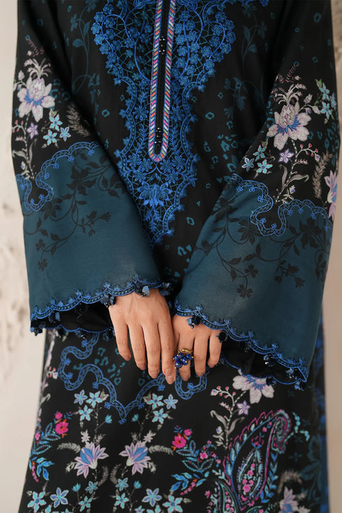 Baroque Embroidered viscose Suit UF-4306