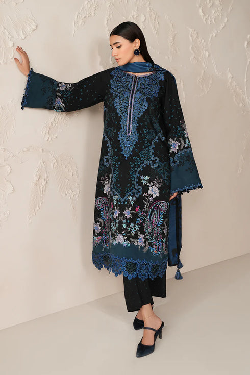 Baroque Embroidered viscose Suit UF-4306