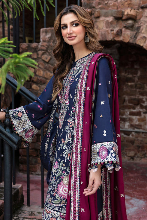 Jazmin Embroidered Khaddar 3 Piece suit DW23-D6