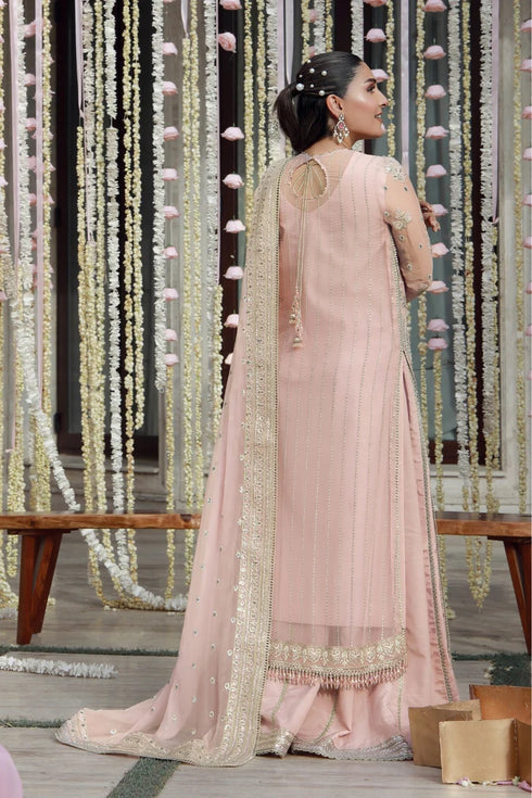 Gulmina Embroidered Chiffon Suit Arooba