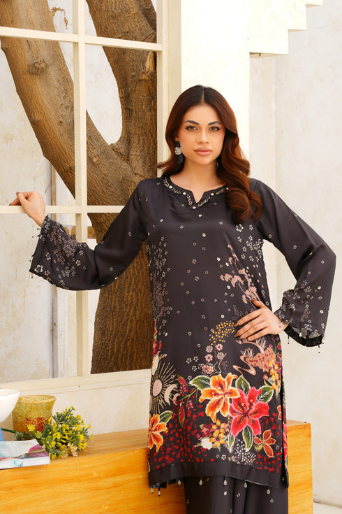 Attire Designer Digital Printed Silk 2PC Suit AD-05
