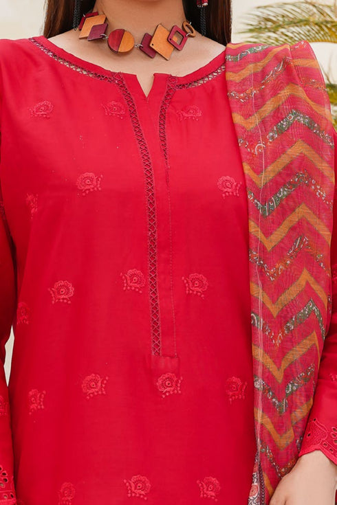 Dynia's By Bin Saeed Embroidered Chickenkari Lawn Suit BS-108