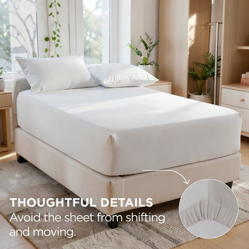 Fitted Sheet 26cm Deep | Hotel Quality Soft Luxury Bed Sheet